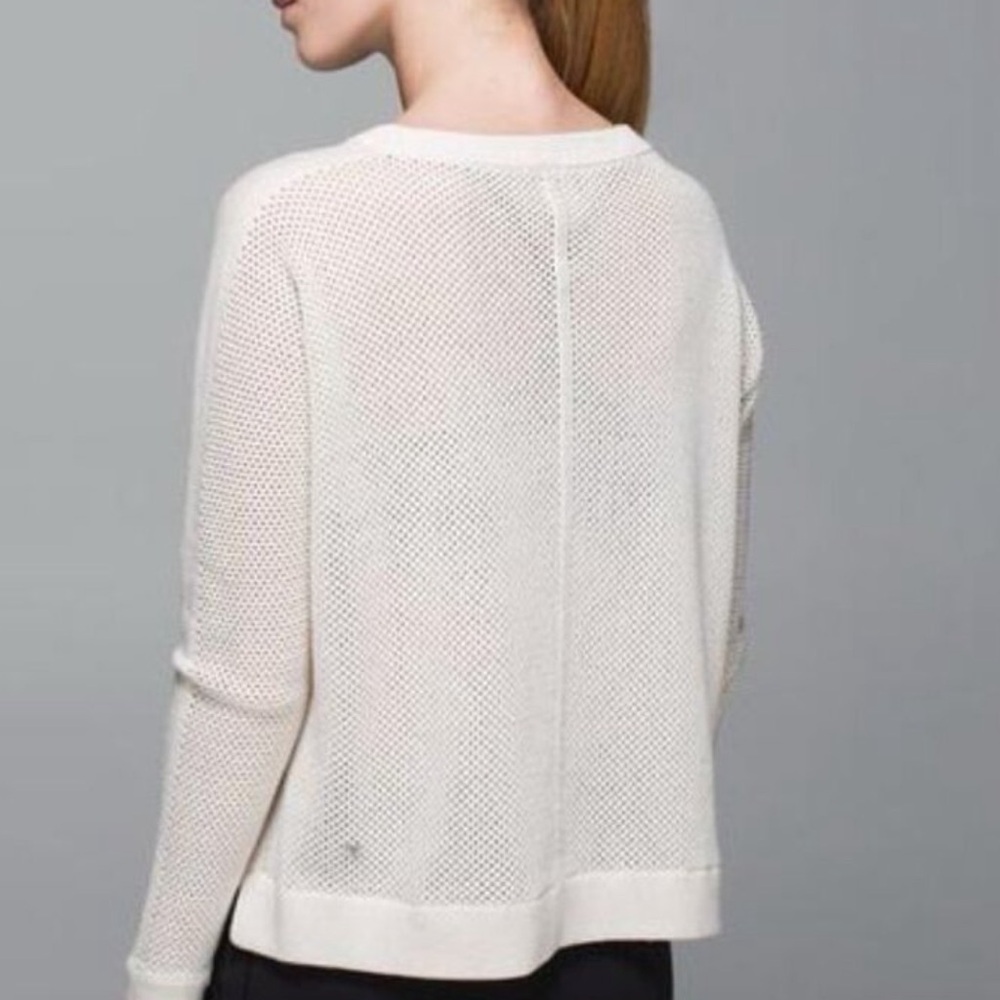 lululemon athletica Ivory Crew Neck Sweater - Picture 2 of 3
